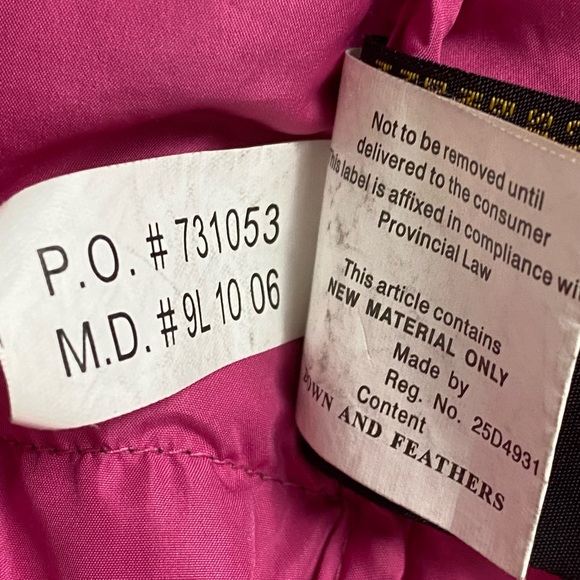 EUC BROWNING DOWN PUFFER JACKET - WOMENS  BROWN & HOT PINK SZ S|P - Picture 3 of 12